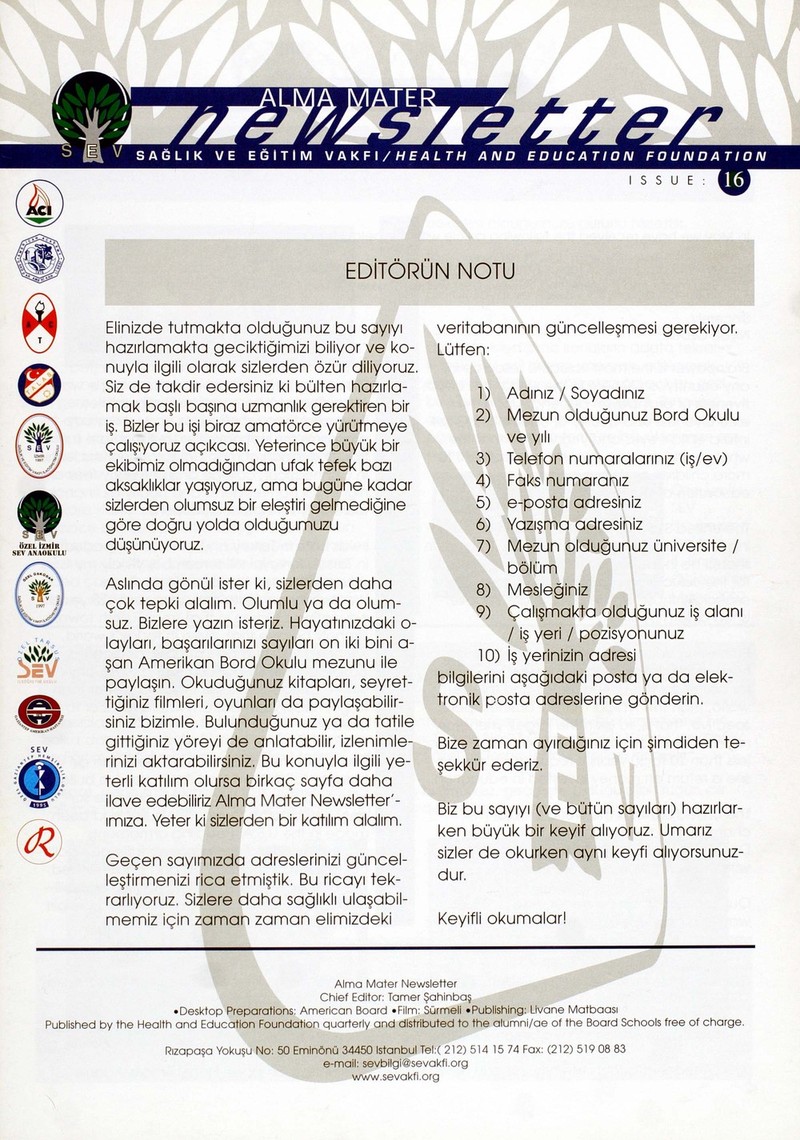 Digital Library For International Research Archive Alma Mater Newsletter No 16