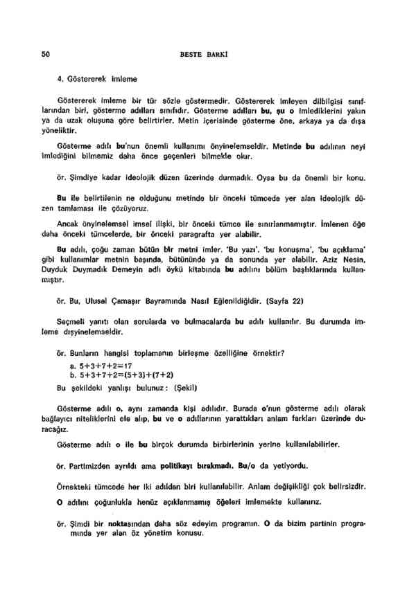 digital library for international research archive turkce gosterme adillarinin genel metin baglayici ozellikleri